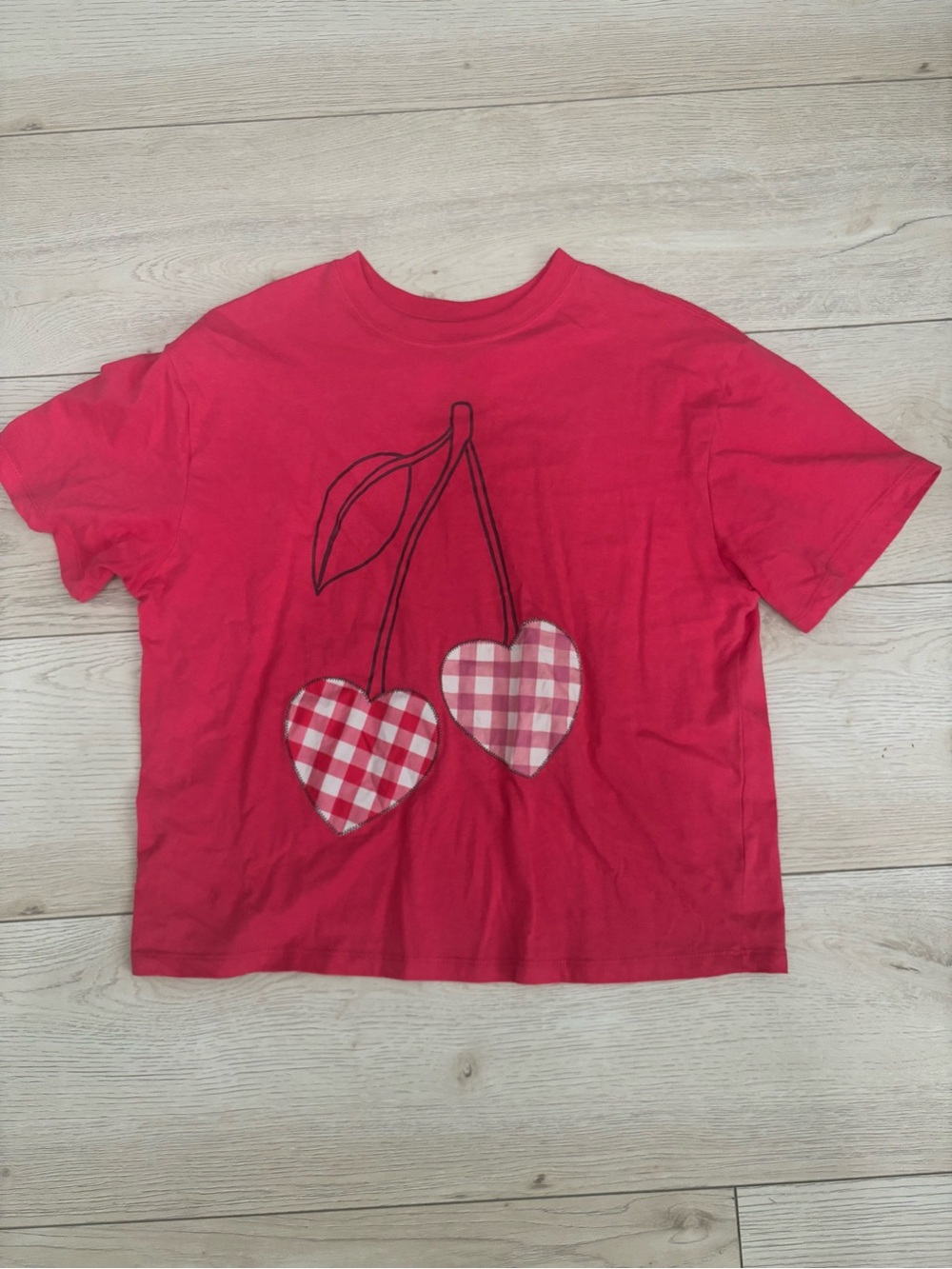 Cherry Graphic Tee - Red